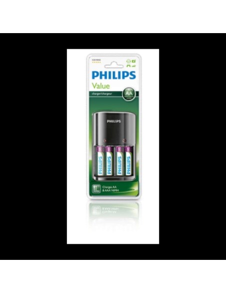 Polnilec baterij Philips SCB1490NB/12 + 4x AA