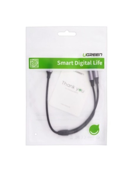 Kabel USB-C na 3.5 mm avdio 2x 25cm, Ugreen 30732