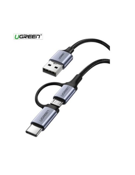 Kabel USB A-Micro B+C 1m, Ugreen 30875