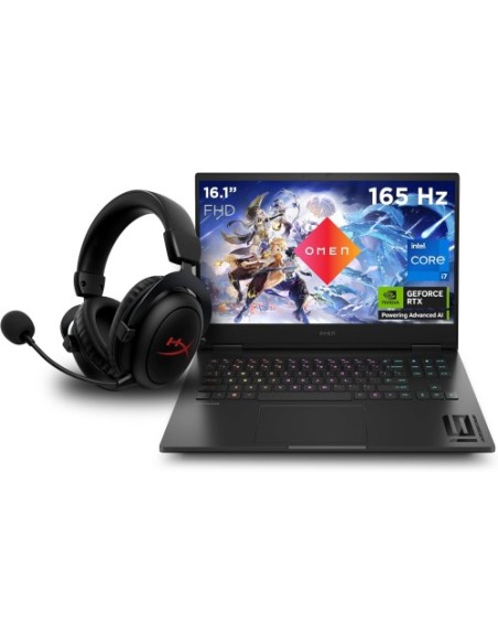 Prenosnik HP Omen 16 16-U0003N + HyperX Cloud 2 / i7 / RAM 32 GB / SSD Disk / 16,0″ WUXGA