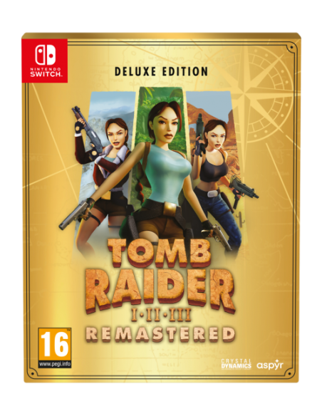 Tomb Raider I-III Remastered Starring Lara Croft - Deluxe Edition (Nintendo Switch)