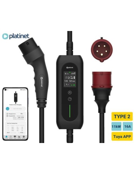 Polnilni kabel za električne avtomobile Platinet PPCW5M11