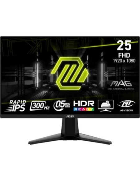 Monitor MSI 24.5"/62cm MAG 255XF, 1920x1080, 300Hz, 1000:1, 250 cd/m2, 0.5ms