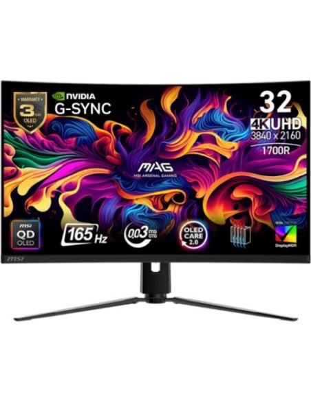 Monitor MSI 31.5"/80cm MAG 321CUP QD-OLED, 3840x2160, 165hz, 1500000:1, 250 cd/m2, 0.03ms