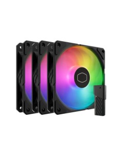 Ventilator Cooler Master SickleFlow Edge 120 ARGB PWM (MFX-B2DN-253P2-R2), črn, 3-pack