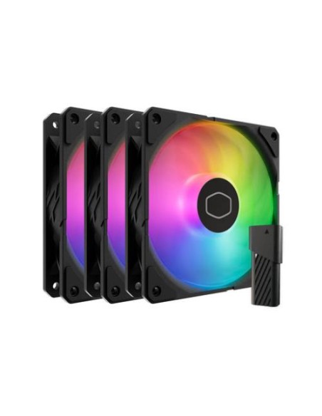Ventilator Cooler Master SickleFlow Edge 120 ARGB PWM (MFX-B2DN-253P2-R2), črn, 3-pack