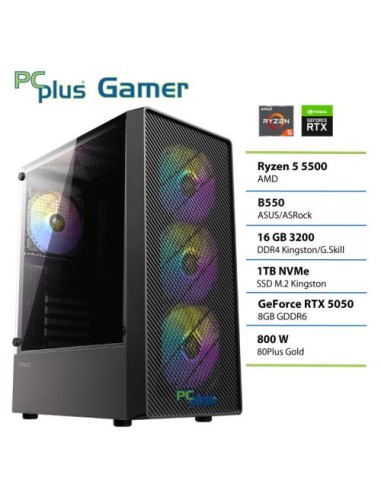 PC PCplus Gamer (148156) Ryzen 5 5500 16GB 1TB NVMe SSD GeForce RTX 5050 8GB