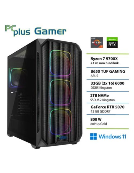 PC PCplus Gamer (148240) Ryzen 7 9700X 32GB 2TB SSD RTX 5070 Win 11 Home