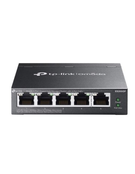 Switch TP-Link Omada ES205GP, 5-port gigabit, 4x PoE, managed