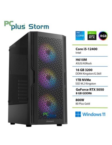 PC PCplus Storm (148348) i5-12400F 16GB 1TB NVMe SSD RTX 5050 8GB Win 11 Home