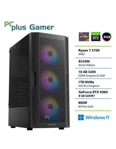 PC PCplus Gamer (148355) Ryzen 7 5700 16GB 1TB SSD RTX 5060 8GB Win 11 Home