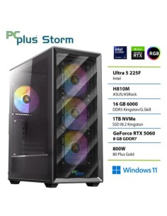PC PCplus Storm (148344) Core Ultra 5 225F 16GB 1TB NVMe SSD RTX 5060 8GB Win 11 Home