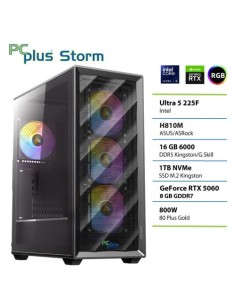 PC PCplus Storm (148345) Core Ultra 5 225F 16GB 1TB NVMe SSD RTX 5060 8GB