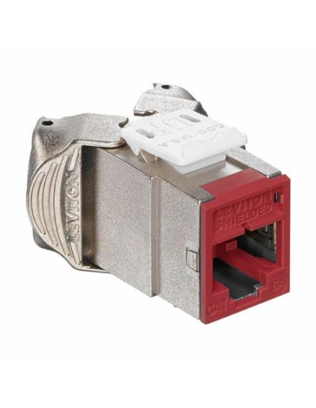 Konektor FTP RJ45 C6A Leviton AtlasX1 Toolless 6ASJK-RR6, rdeč