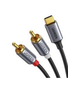 Kabel avdio USB-C na 2x Cinch M 1.25mm, Ugreen CM451