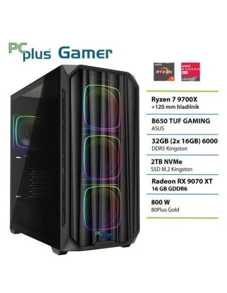 PC PCplus Gamer (148148) Ryzen 7 9700X 32GB 2TB SSD RX 9070XT