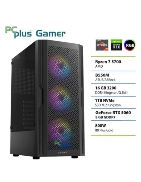 PC PCplus Gamer (148355) Ryzen 7 5700 16GB 1TB SSD RTX 5060 8GB