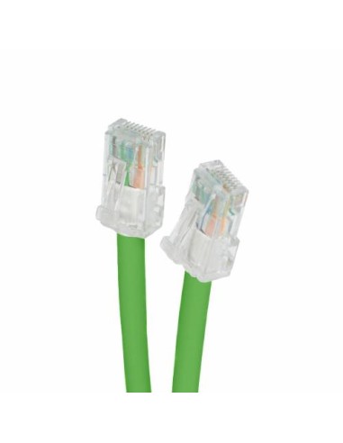 Priključni kabel UTP C6 RJ45 5m, zelen, Leviton C6CPCU050-5CCBB-P12