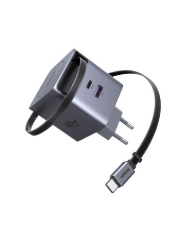 Polnilec za telefon Ugreen Retractable 65825, 65W, GaN