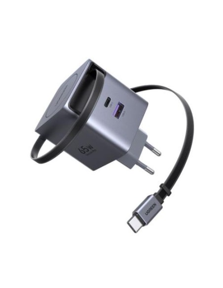 Polnilec za telefon Ugreen Retractable 65825, 65W, GaN