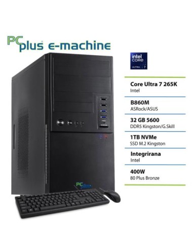 PC PCplus E-Machine (148443) Core Ultra 7 265K 32GB 1TB NVMe SSD