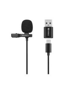 Mikrofon Sandberg Streamer USB Clip Microphone (126-40)