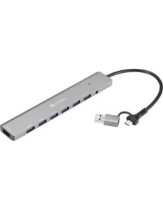 Hub USB-C/A Sandberg USB-C/A 7xUSB 3.0 Hub (136-66)