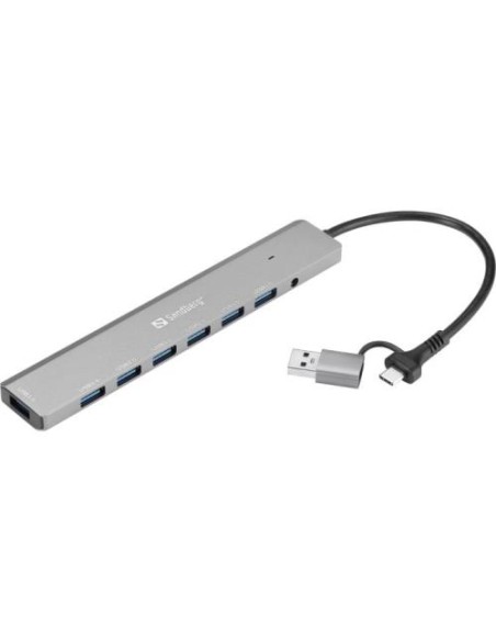 Hub USB-C/A Sandberg USB-C/A 7xUSB 3.0 Hub (136-66)