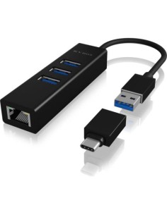 Priklopna postaja IcyBox IB-HUB1419-LAN