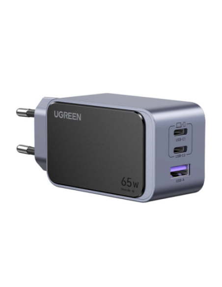USB polnilec Ugreen Nexode S (35042), 65W 2x USB-C + 1x USB-A polnilec