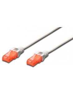 Priključni kabel UTP C6 RJ45 5m, bel, Digitus