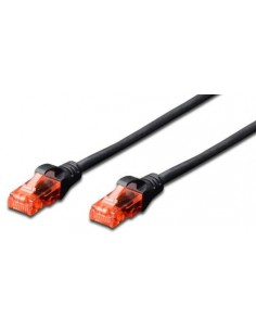 Priključni kabel UTP C6 RJ45 5m, črn, Digitus