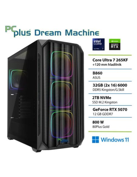 PC PCplus Dream Machine (148668) Ultra 7 265KF 32GB 2TB NVMe SSD RTX 5070 12GB W11H