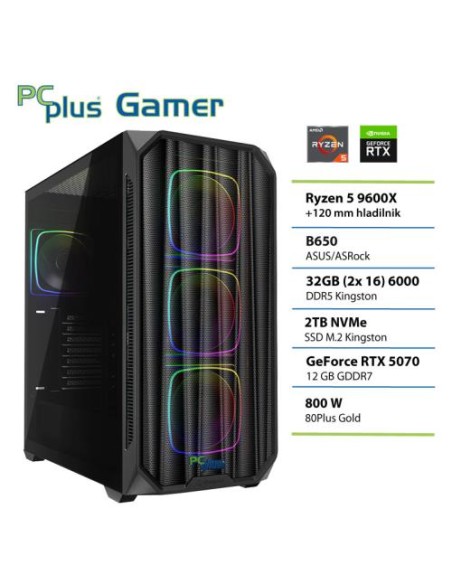 PC PCplus Gamer (148671) Ryzen 5 9600X 32GB 2TB SSD RTX 5070