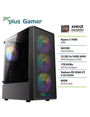 PC PCplus Gamer (148675) Ryzen 5 7600 32GB 1TB SSD RX 9060XT