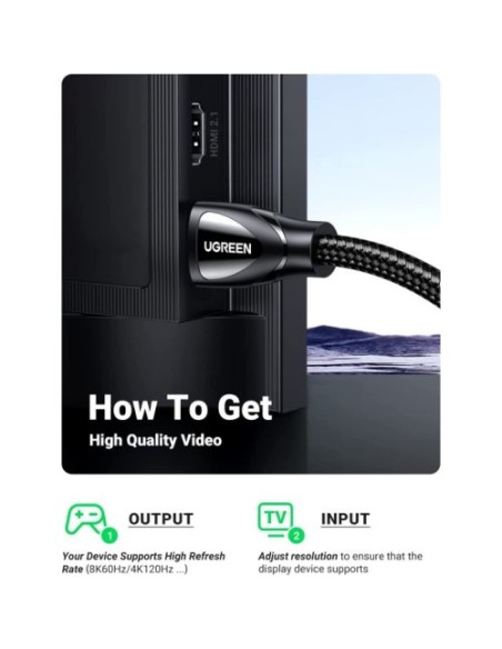 Kabel HDMI 1m 8K, Ugreen 80401