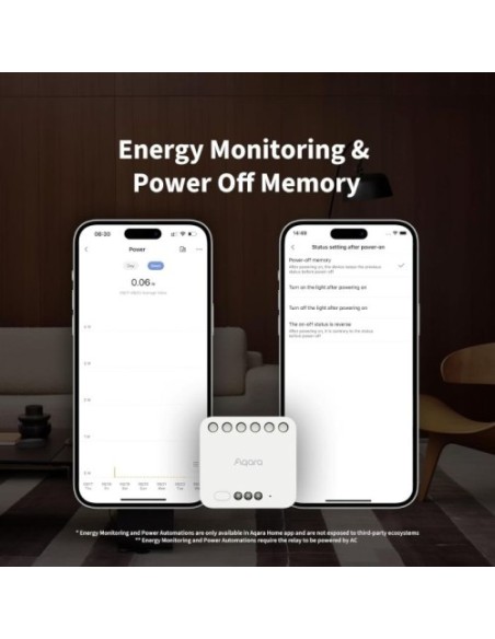 Zigbee dvojni relejni modul AQARA T2 (DCM-K01)