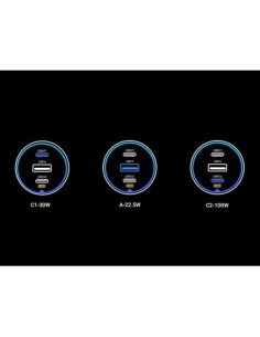 Polnilec za avto Ugreen 130W USB-C/A (35025)