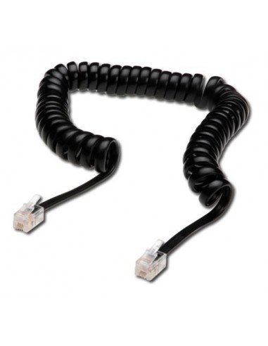 Telefonski kabel 4 žilni spirala 4m, Digitus AK-460101-040-S