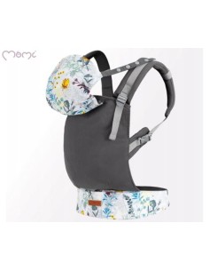 Otroška nosilka / kenguru MoMi COLLET 2v1, ergonomska, nošenje spredaj ali zadaj, kapuca, podpora za glavo, 6 nastavitvenih točk