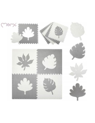 Otroška igralna podloga MoMi FELI, 3v1, vodoodporna, protizdrsna, notranja, zunanja, mehka, varna, zanimiva, siva