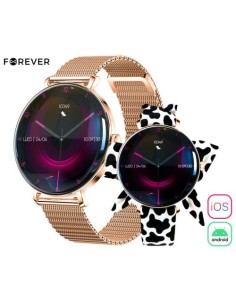 Pametna ura Forever Lucca SB-370, roza zlata