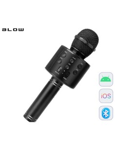 Mikrofon Blow PRM402 KARAOKE z zvočnikom, črn