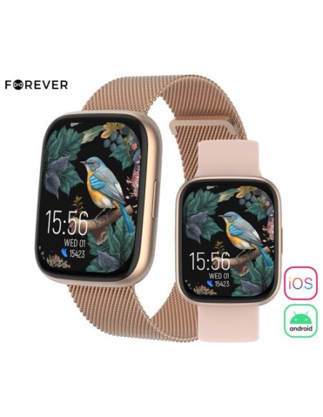 Pametna ura Forever ForeVigo 4 SW-330, roza zlata