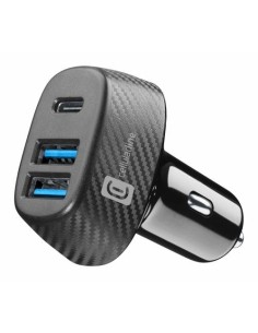 USB polnilec za avto CellularLine MultiPower Trio (CBRUSB3PD44WK), 44W