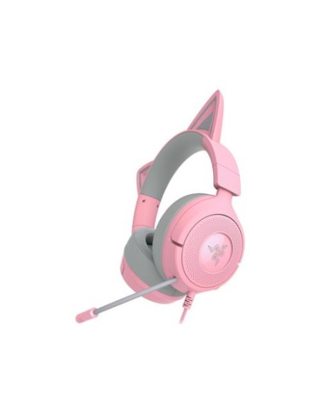 Slušalke Razer Kraken Kitty V3 X Quartz (RZ04-05350100-R3M1), roza