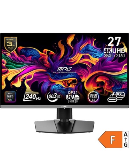 Monitor MSI 27"/68.6cm MPG 272URX, 3840x2160, 240Hz, 1.5M:1, 300 cd/m2, 0.03ms
