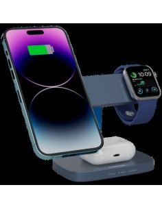 Polnilec brezžični za telefon Canyon Wireless Charging Station Hexagon 310 3in1 WCS-310 (CNS-WCS310DGBL)