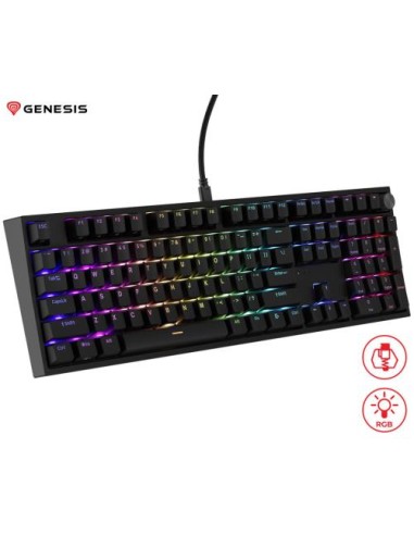 Tipkovnica Genesis Thor 404, Gateron Yellow Pro, črna