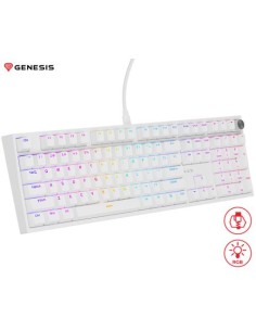 Tipkovnica Genesis Thor 404, Gateron Yellow Pro, bela